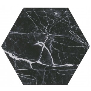 Hexagonal Marquina 28.5x33 cm Suelo y Pared 2