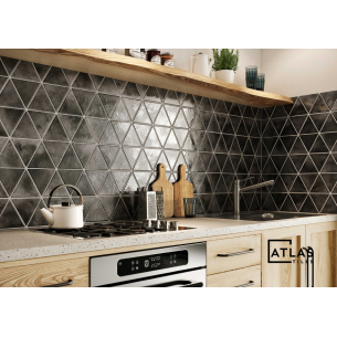 Triangle Ravenna  Carbon 28x48.5 cm Suelo y Pared 2