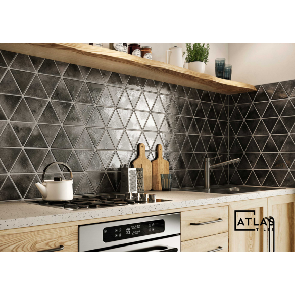 Triangle Ravenna  Carbon 28x48.5 cm Suelo y Pared