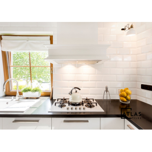 Metro Cream Bevelled Gloss 10x20 cm Wall Tile