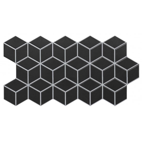 Genova Negro  26.5x51 cm Suelo  y Pared