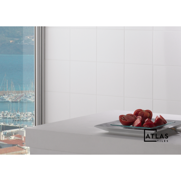 Matt White 20x20 cm Wall Tile