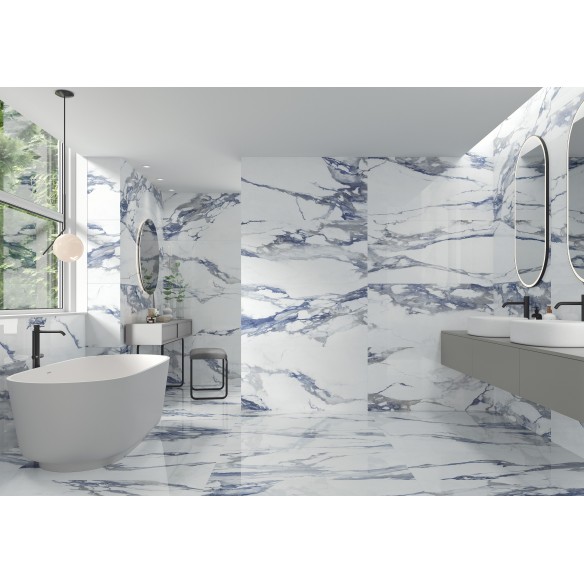 Calacatta Blue Polished 60x120 cm Rectified Floor & Wall Tile