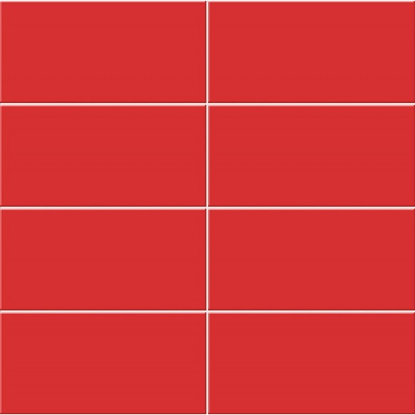 Toronto Rojo Mate 15x30 cm Pared