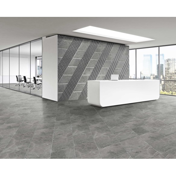 Rombo  Gris 70x40 cm Suelo y Pared