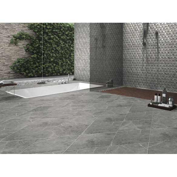 Roma Brume Grey 70x40 cm Floor & Wall Tile