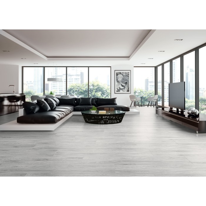 Benafi Blanco 23.3x120 cm Floor & Wall Wood...