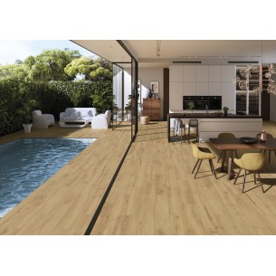 Villamalur Natural 23x120 cm Rectified Floor & Wall Wood...