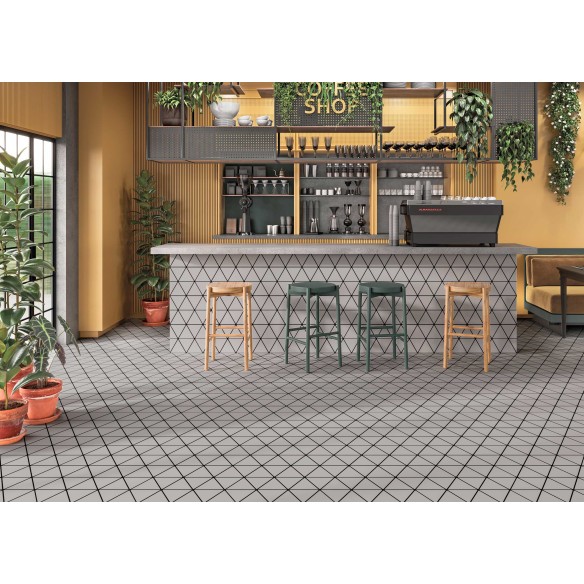 Triangle Ascoli Gris 28x48.5 cm Suelo y Pared