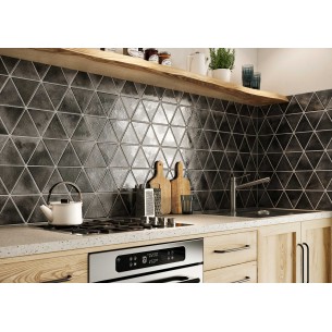 Triangle Ravenna  Carbon 28x48.5 cm Suelo y Pared