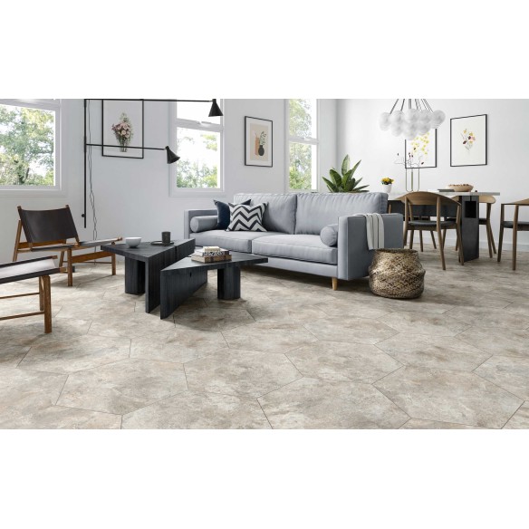 Hex  Siena Taupe 56x48.5 cm Floor & Wall Tile