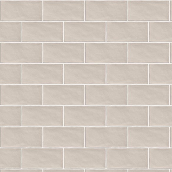 Plaqueta Rústica Artesanal Beige 7.5x15 cm