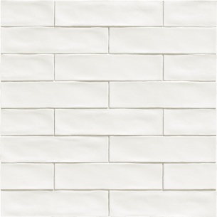 Plaqueta Rústica Artesanal Blanco 7.5x30 cm Pared 2