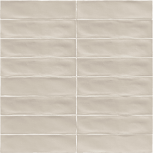 Plaqueta Rústica Artesanal Beige 7.5x30 cm Pared