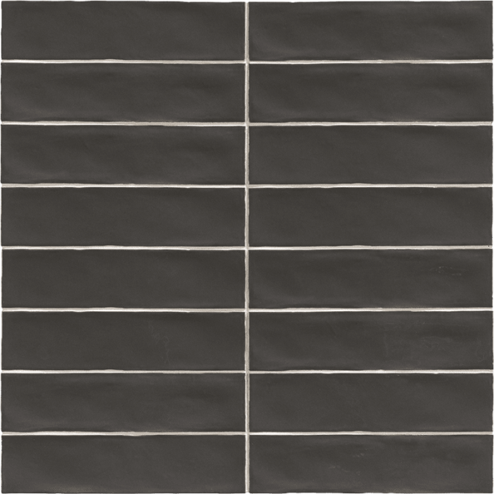 Plaqueta Rústica Artesanal Antracita 7.5x30 cm...