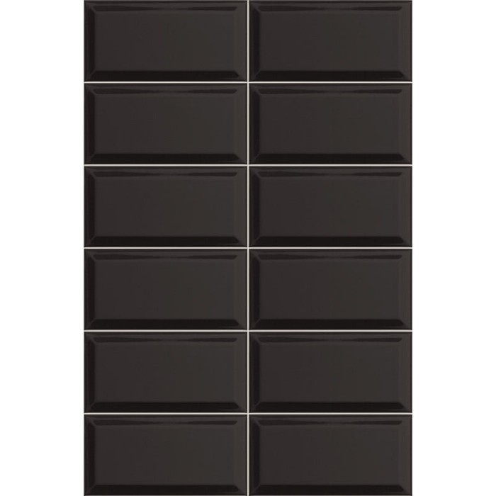 Metro Black Glossy 10x20 cm