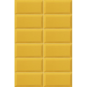Biselado Ocre Brillo 10x20 cm Pared 2