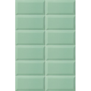 Biselado Azul Esmeralda Brillo 10x20 cm Pared 2