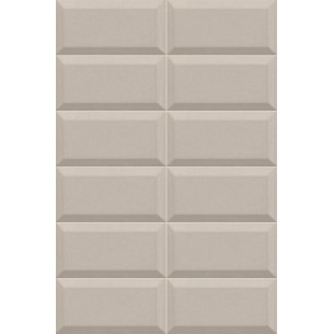 Biselado Gris Plata Brillo 10x20 cm Pared