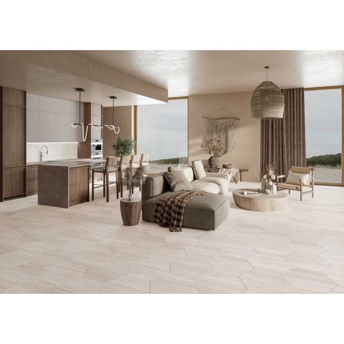 Hex Novara 56x48.5 cm Suelo y Pared