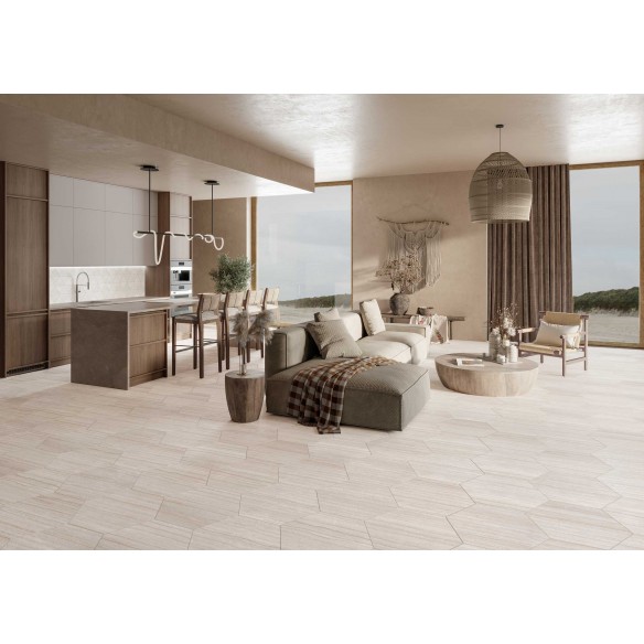 Hex Novara 56x48.5 cm Suelo y Pared