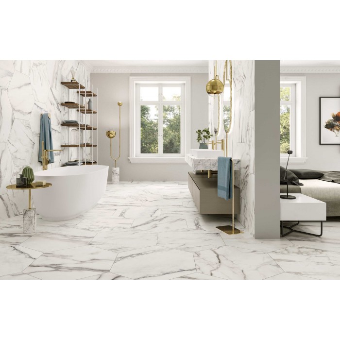 Hex Avellino Lux 56x48.5 cm Suelo y Pared