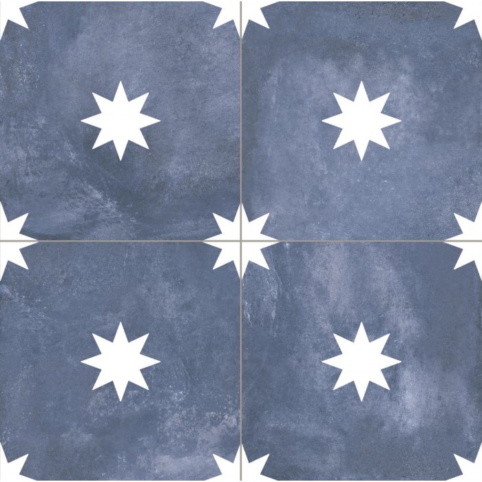 Verona Navy 44x44 cm Floor & Wall Tile