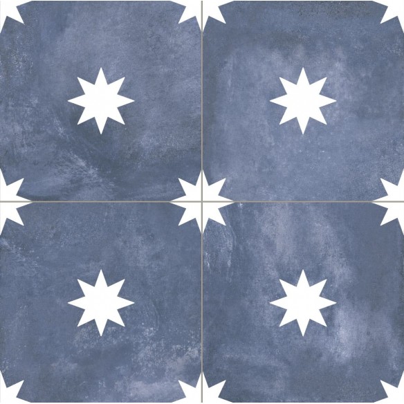 Verona Navy 44x44 cm Floor & Wall Tile