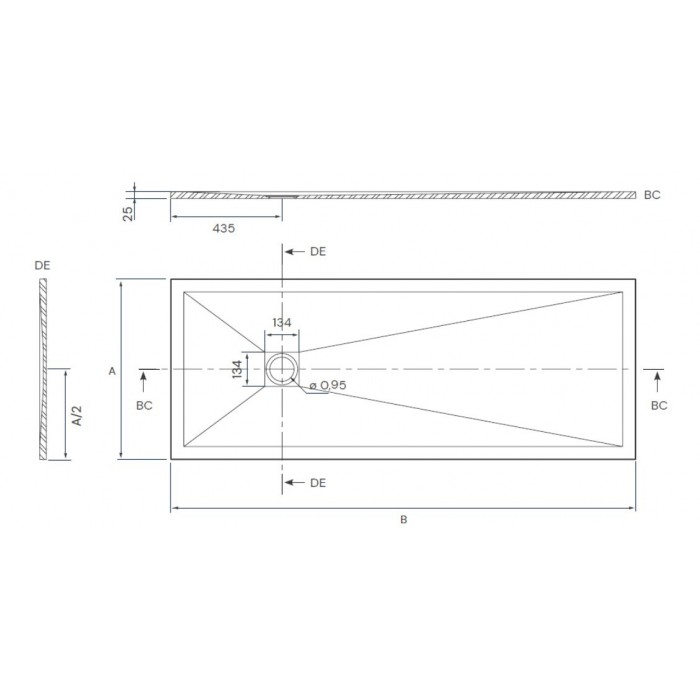 Quo Solid Tray Anthracite
